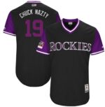 Colorado Rockies #19 Charlie Blackmon Black "Chuck Nazty" Players Weekend Stitched Jersey