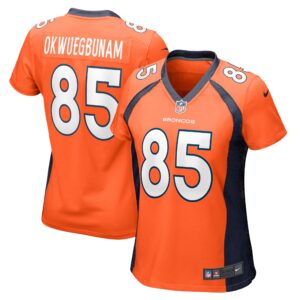 Albert Okwuegbunam Denver Broncos  Women's Game Jersey - Orange
