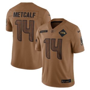 DK Metcalf Seattle Seahawks  2023 Salute To Service Limited Jersey - Brown