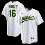 Athletics Nick Kurtz #16 White Home Replica Player Jersey