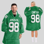 Adult J.C 98 Philadelphia Football Unisex Blanket Hoodie