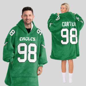 Adult J.C 98 Philadelphia Football Unisex Blanket Hoodie