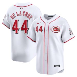Men's Cincinnati Reds Elly De La Cruz  White Home Limited Player Jersey