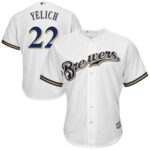 Milwaukee Brewers #22 Christian Yelich White New Cool Base Stitched Jersey
