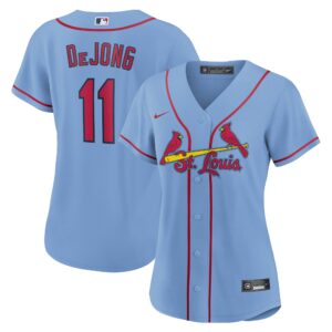 Paul DeJong St.Louis Cardinals  Women's Alternate Replica Player Jersey - Light Blue
