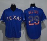 Texas Rangers #29 Adrian Beltre Blue USA Flag Fashion Stitched Jersey