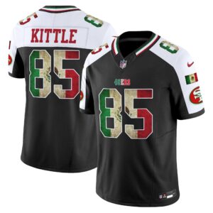 George Kittle # 85 San Francisco 49ers Mexico Vapor Limited Jersey V4 - All Stitched