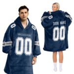 Adult Custom Blanket Hoodie Dallas Inspired Color