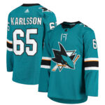 Erik Karlsson San Jose Sharks Women's Breakaway Home Team Player Jersey - Teal
