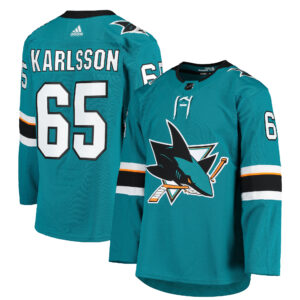 Erik Karlsson San Jose Sharks Women's Breakaway Home Team Player Jersey - Teal