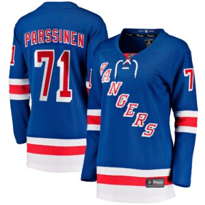 Women's New York Rangers Juuso Parssinen #71 Fanatics Blue Home Breakaway Player Jersey