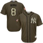 New York Yankees #8 Yogi Berra Green Salute to Service Stitched Jersey