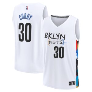 Seth Curry Brooklyn Nets  2022/23 Fastbreak Jersey - City Edition - White