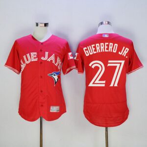Toronto Blue Jays #27 Vladimir Guerrero Jr. Red New Cool Base Canada Day Stitched Jersey