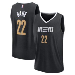 Unisex Memphis Grizzlies Desmond Bane  Black 2023/24 Fast Break Jersey - City Edition