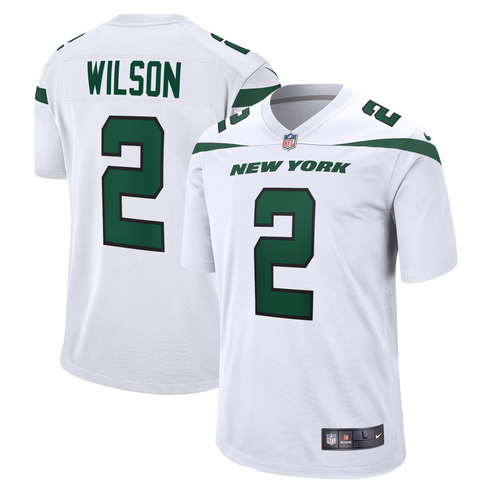 Zach Wilson New York Jets White Game Jersey - White