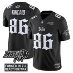Dalton Kincaid #86 Buffalo Bills BUF 'Gothic Cold Front Edition' Vapor Limited Jersey V2 - All Stitched