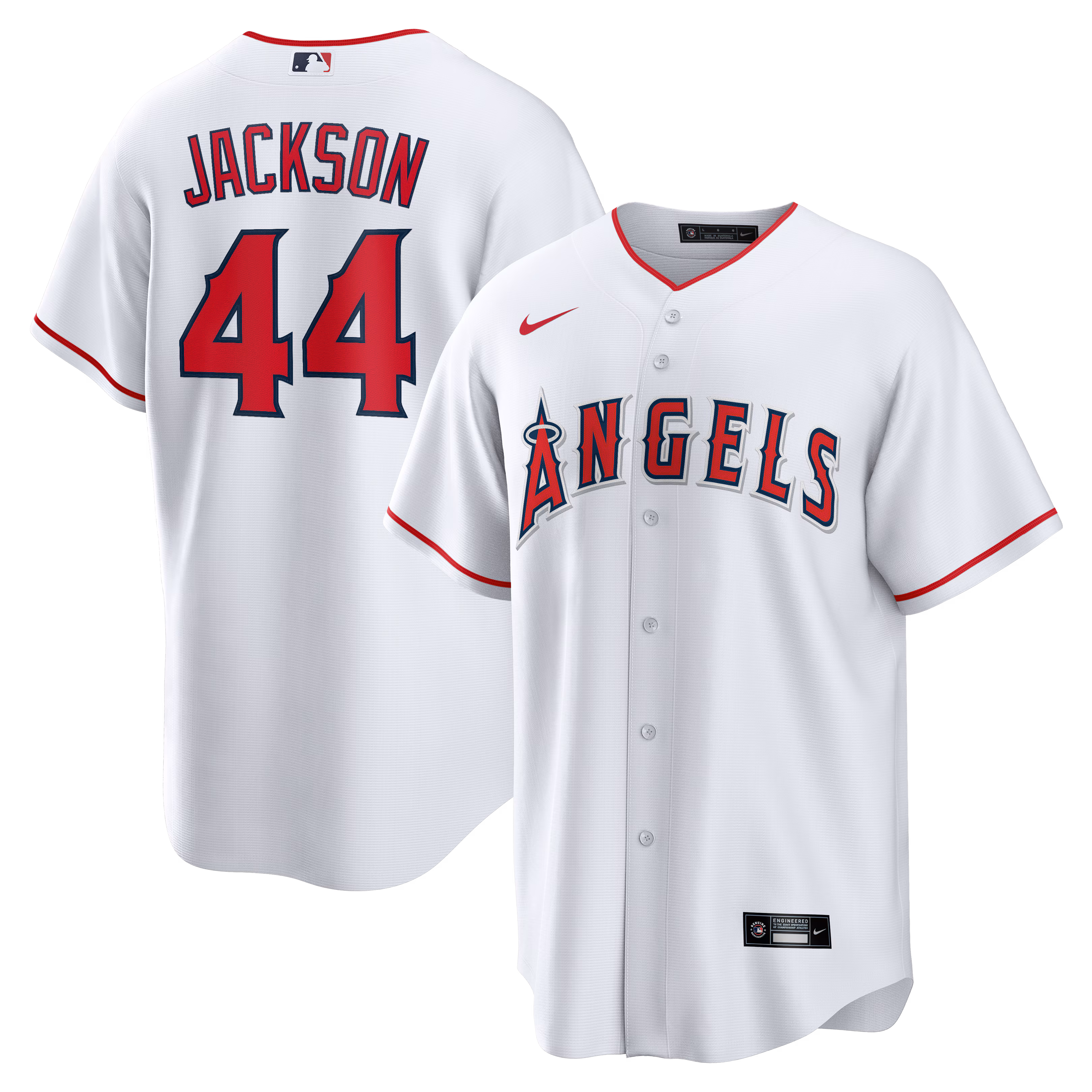Los Angeles Angels Reggie Jackson White Home Retired Player Replica Jersey