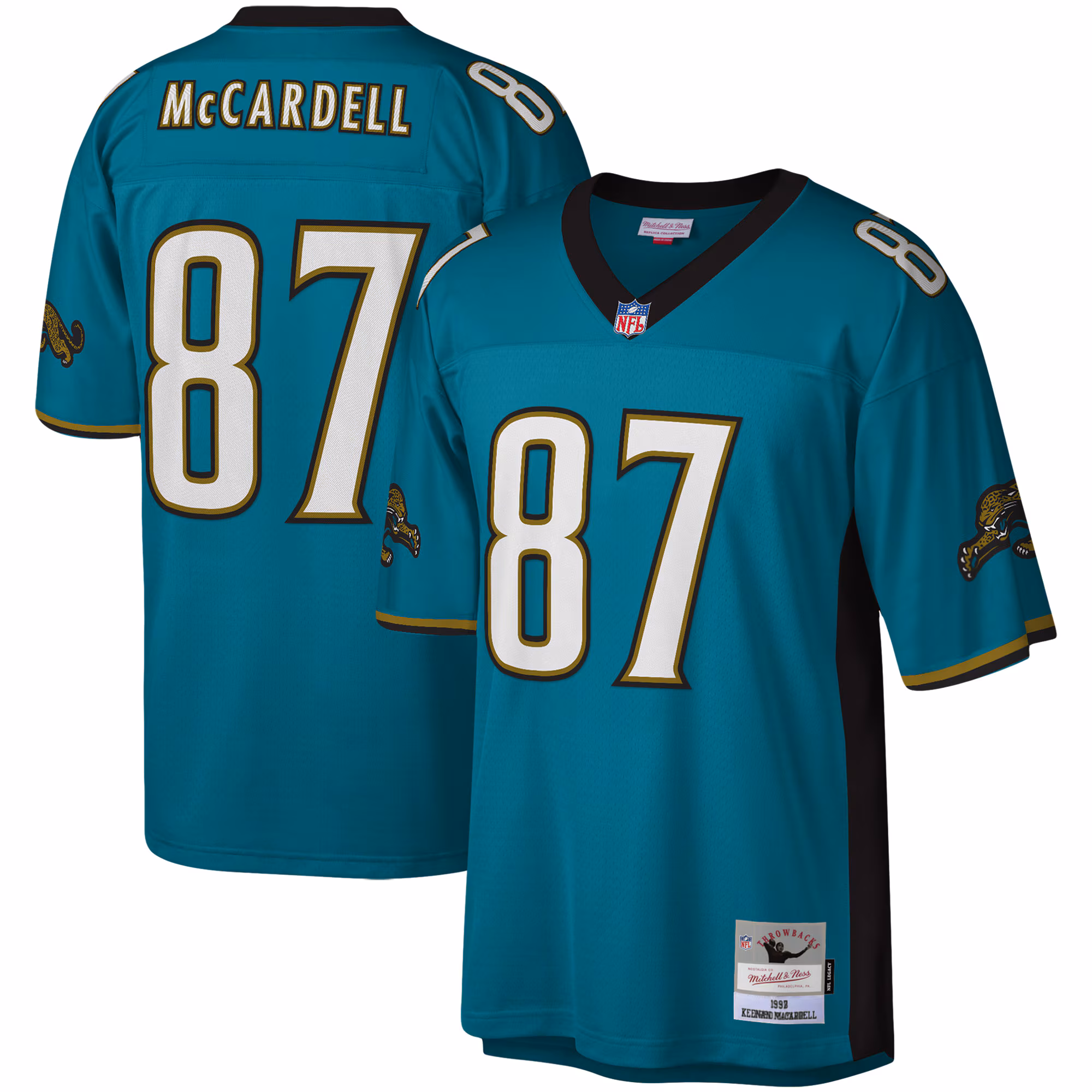 Keenan McCardell #87 Jacksonville Jaguars Mitchell & Ness Legacy Replica Jersey - Teal