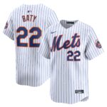 Men's New York Mets Brett Baty  White Home Limited Player Jersey