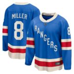 New York Rangers J.T. Miller #8 Fanatics Blue Centennial Breakaway Jersey