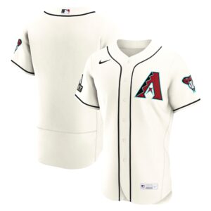 Arizona Diamondbacks Cream Home Sponsor Patch Authentic Jersey