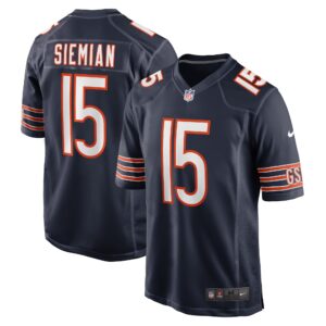 Trevor Siemian Chicago Bears  Game Player Jersey - Navy