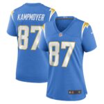 Hunter Kampmoyer Los Angeles Chargers Women's Game Player Jersey - Powder Blue