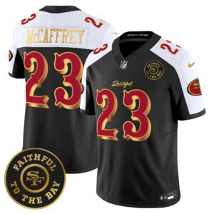 San Francisco 49ers Christian McCaffrey # 23 SF "Rivalries" Vapor Limited Jersey - Faithful To The Bay Patch - All Stitched