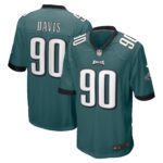 Davis Philadelphia Eagles  Player Game Jersey - Green