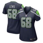 Damien Lewis Seattle Seahawks  Women's Game Jersey - College Navy