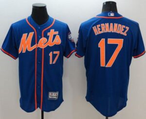 New York Mets #17 Keith Hernandez Blue Flexbase Collection Stitched Jersey