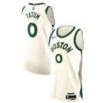 Men's Boston Celtics Jayson Tatum  White 2023/24 Authentic Jersey - City Edition