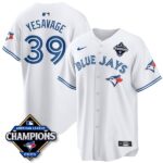 Trey Yesavage #39 Toronto Blue Jays 2025 American League Champions Jersey Stitched White