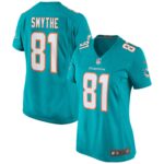 Durham Smythe Miami Dolphins Women's Game Jersey - Aqua
