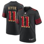 Brandon Aiyuk #11 San Francisco 49ers 2025 Rivalries Collection Game Jersey - Black