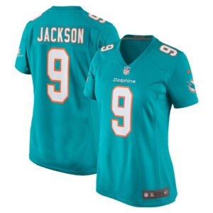 Calvin Jackson Miami Dolphins Women's Home Game Player Jersey - Aqua