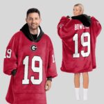 Adult B.B 19 Georgia Football Unisex Blanket Hoodie