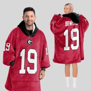 Adult B.B 19 Georgia Football Unisex Blanket Hoodie
