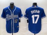 Men's Los Angeles Dodgers #17  Blue Shohei Ohtani Jersey