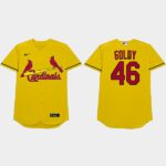 Paul Goldschmidt Nickname Cardinals 2021 Players Weekend Goldy Gold Men's Jersey