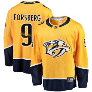 Filip Forsberg Nashville Predators Breakaway Player Jersey - Gold