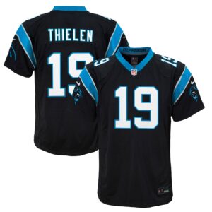 Adam Thielen Carolina Panthers  Youth Game Jersey - Black