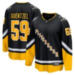 Jake Guentzel Pittsburgh Penguins 2021/22 Alternate Premier Breakaway Player Jersey - Black
