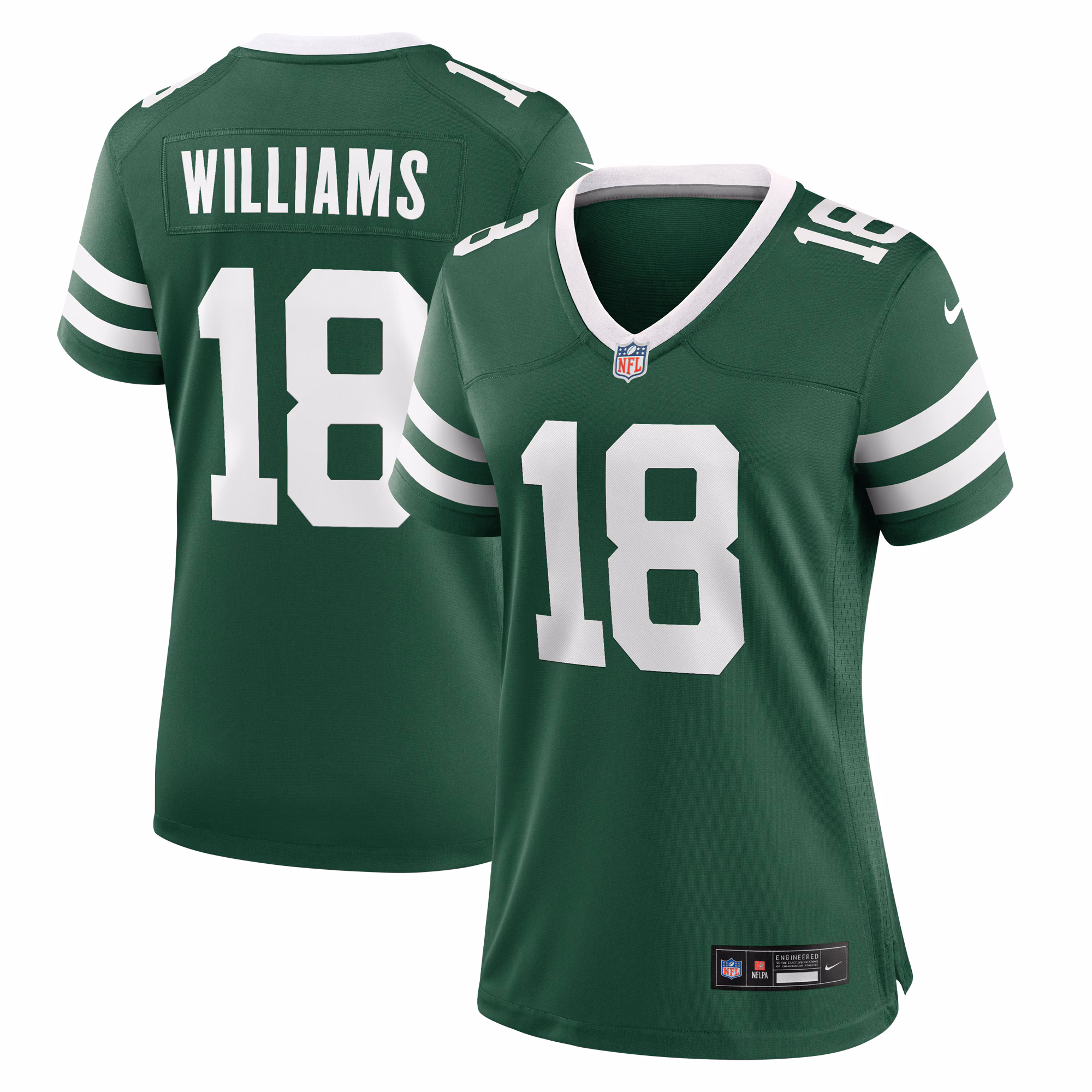 Mike Williams New York Jets Women's Game Jersey - Legacy Green