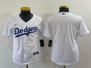 Men's  Los Angeles Dodgers Blank White Stitched Cool Base Jersey