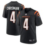 Drue Chrisman Cincinnati Bengals  Game Jersey - Black