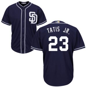 San Diego Padres #23 Fernando Tatis Jr. Navy Blue New Cool Base Stitched Jersey