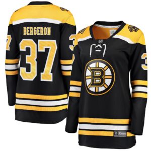 Patrice Bergeron Boston Bruins Women's Home Breakaway Player Jersey - Black