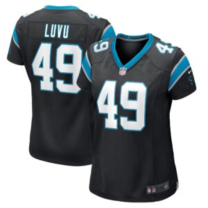 Frankie Luvu Carolina Panthers  Women's Game Jersey - Black